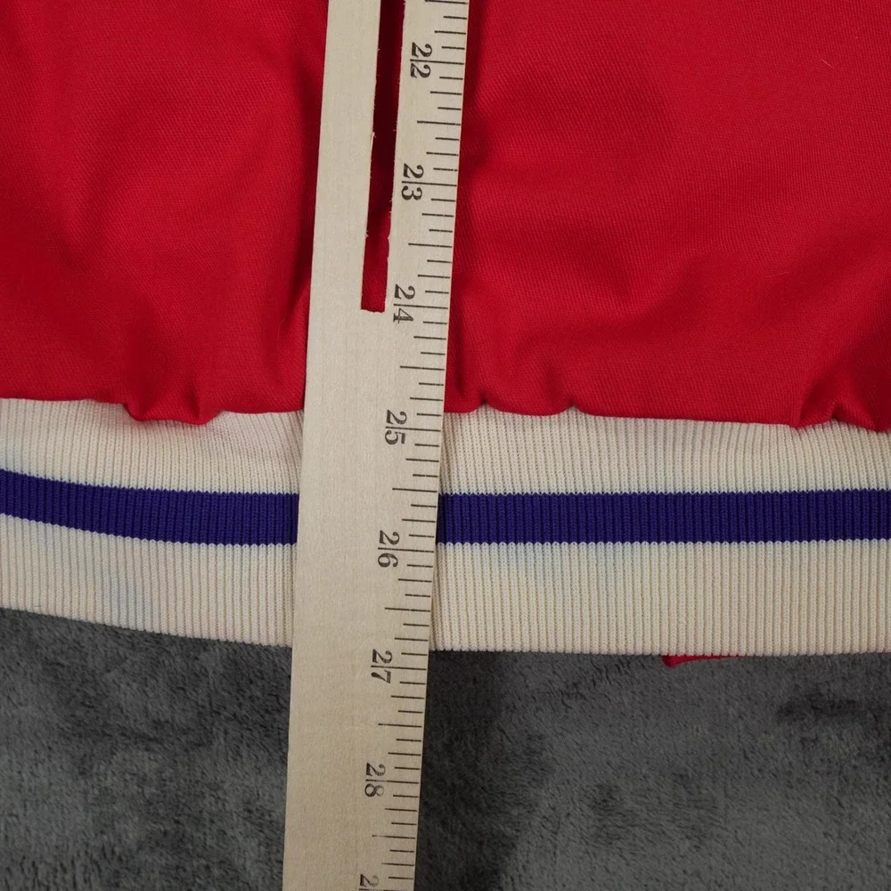 VTG Polaris Fan Club Poor Farm Jacket Men XX-Large Red Varsity Quilted 95 Bomber